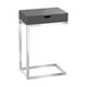 thumbnail image 1 of Mesa decorativa de metal cromado / de núcleo hueco gris brillante Monarch Specialties I 3032, 1 of 2