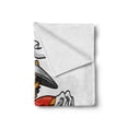 thumbnail image 2 of Ninja Cat Soft Flannel Fleece Throw Blanket, Nursery Themed Cartoon Warrior Character in Traditional Clothes, Cozy Plush for Indoor and Outdoor Use, 60" x 80", Multicolor, by Ambesonne, 2 of 6