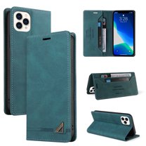 Dteck Wallet Case For iPhone 13 Pro Max, Shockproof Card Holder Flip Leather Kickstand Protective Phone Case Cover For iPhone 13 Pro Max,Blue