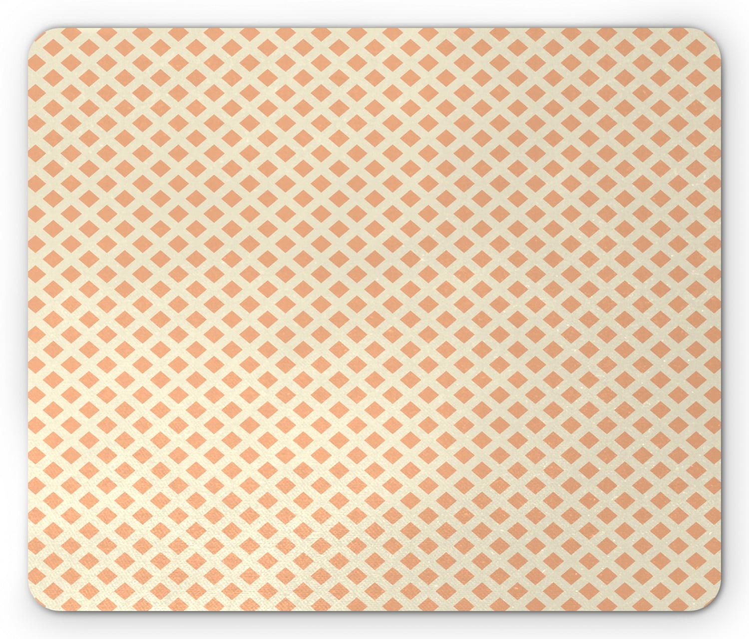 Geometric Mouse Pad Diagonal Cubical Diamond Line Pattern On Orange Background Tile Pattern Image Rectangle Non Slip Rubber Mousepad Pale Orange By Ambesonne Walmart Com Walmart Com