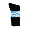 thumbnail image 3 of Unisex Diabetic Crew Circulatory Non-Elastic Cotton Socks for Mens & Womens (12 Pairs Black, 9-11), 3 of 3