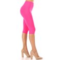 thumbnail image 2 of Women's Lightweight Solid Casual High Waist Running Yoga Daily Workout Capri Leggings, 2 of 5