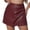 Red*, variant on RUTAYY Women's Skirt Skorts High Waisted Bodycon Irregular Skort Solid Color Soft Comfortable Classic Trendy Mini Skirt
