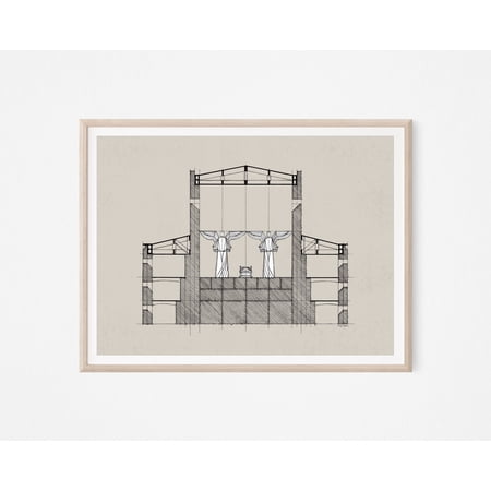 POSTER Solomon's Temple, Holy of Holies, Mt Zion, City of David, Bible Art, WALL Art, Cheribum, Ark of Covenant, BibleSketches, God-UNFRAMED