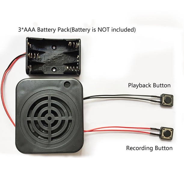 Módulo De Caja De Grabación De Voz Diy Sonido Claro 3W Para Peluches, Regalos Y Juguetes