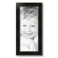thumbnail image 2 of ArtToFrames 8" x 19" Honors Black with Silver Picture Frame, 8x19 inch Black Wood Poster Frame (WOM-5157),  Pack, 2 of 7