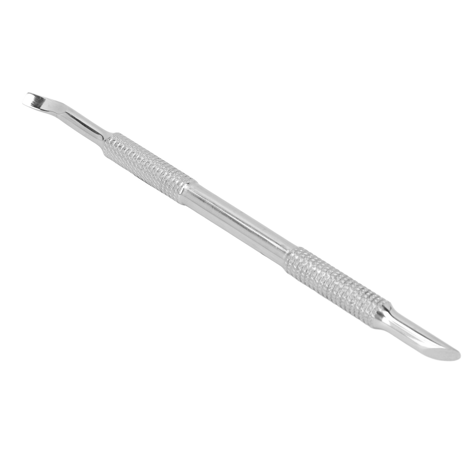 Nail Cuticle Pusher, Knurled Handle Stainless Steel Cuticle Pusher