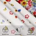 thumbnail image 7 of Spring Summer Tablecloth Round 60 Inch Watercolor Floral Table Cloth Circle Flower Seasonal Table Cover Tabletop for Home Decor Dining Room Kitchen Party Picnic, 7 of 7