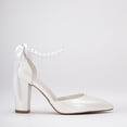 thumbnail image 1 of Agnes - Tacones de novia color marfil y perla crema 23 CM, 1 of 6