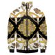 thumbnail image 3 of Nueva chaqueta de lujo con estampado dorado para hombre y mujer, chaqueta bomber para hombre y mujer, chaqueta con bolsillos y cremallera, abrigo de manga larga, chaquetas de primavera, 3 of 5