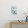 thumbnail image 3 of Abstract Peony Canvas Wall Art: Blossom Bouquet White Flowers in Glass Bottle Canvas Painting Artwork for Bathroom (12''''W x 16''''H,Multi-Sized), 3 of 6