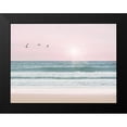 thumbnail image 2 of Straatsma, Leah 14x12 Black Modern Framed Museum Art Print Titled - Pinky Beach With Birds, 2 of 5