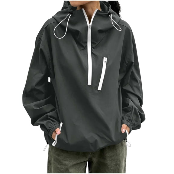 Luvrsol Rain Jacket Women Windproof Waterproof Coats Breathable Hooded Outdoor Hiking Raincoat S-2XL