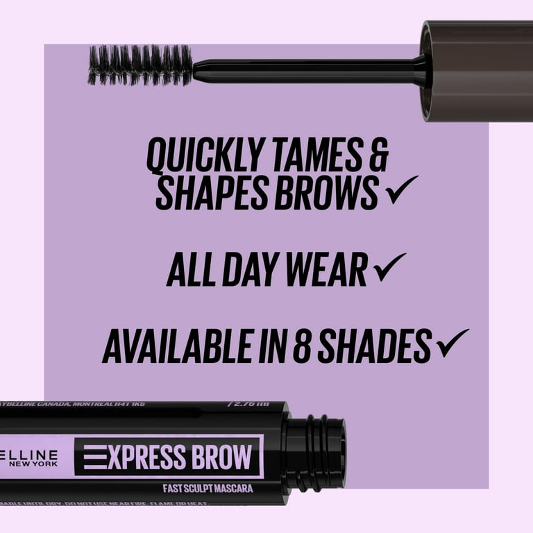 Maybelline Brow Fast Sculpt Eyebrow Gel Mascara, Deep Brown