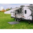 thumbnail image 5 of Camco 6'x9' Outdoor Mat with UV Protection, Charcoal Stripe, 5 of 5