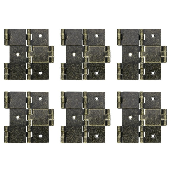 Double Acting Hinge Folding Screen, 6Pcs 2.99" Double Swing Hinge, Bronze