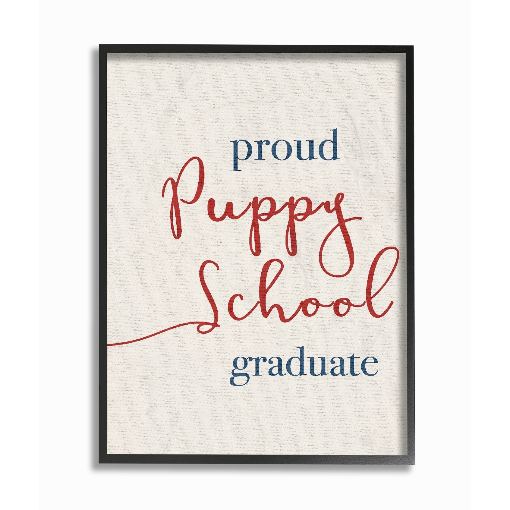 Stupell Proud Puppy School Grad Framed Giclee Texture Art 16 x 20
