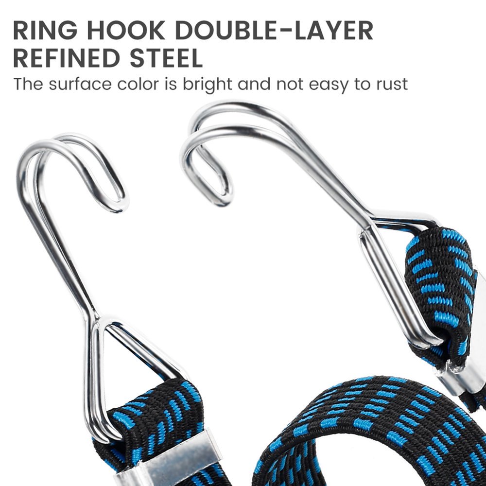 DMZK Lot De 4 Sangles D'arrimage Réglables Avec Crochet Pour Bagages, Tendeur Pour Vélo, Moto, Bagage