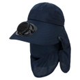 thumbnail image 2 of Callipe Solar Fan Hat with Neck Flap UV Hat with Cooling Fan USB Rechargeable Breathable Men Women Summer Outdoor Wide Brim Sun Hat, 2 of 8