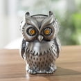 thumbnail image 5 of Worgeous Owl Piggy Bank Creative Zinc Alloy Coin Bank Money Holder Saving Pot Desktop Ornament, 5 of 8