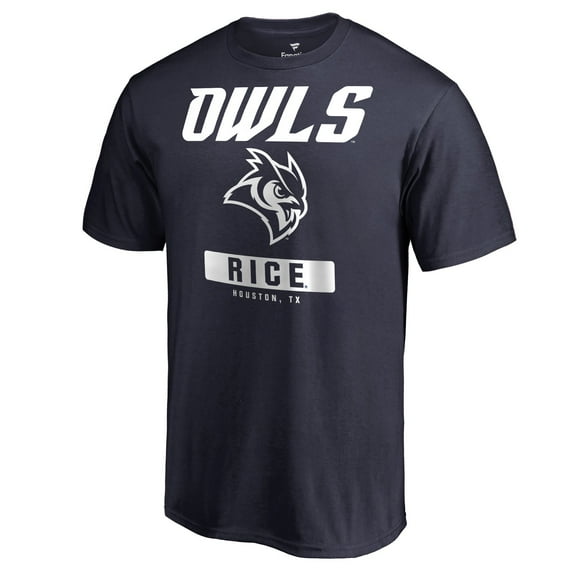 Men's Navy Rice Owls Campus Icon T-Shirt