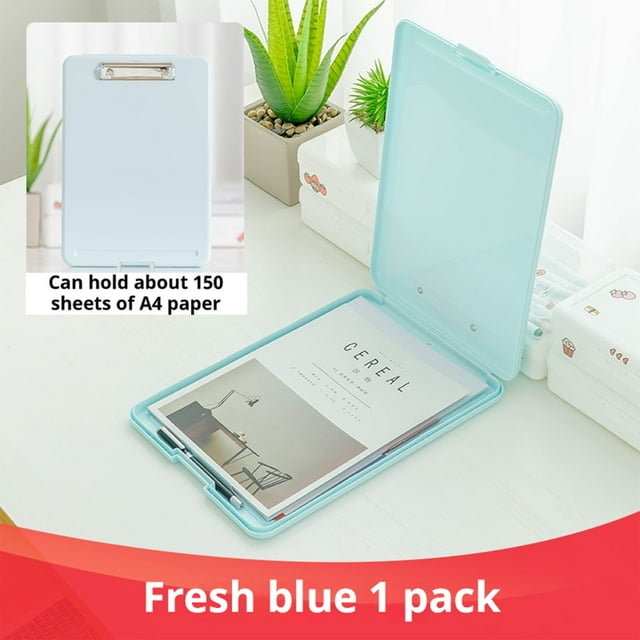 EGNMCR Rentrée Scolaire, Cadeau pour Enfants Boîte de Fichiers A4 Rangement de Fichiers Boîte de Fichiers Boîte de Fichiers Multifonctionnelle Dossier en Plastique Transparent Rangement Bloc-Notes Boîtes de Fichiers