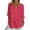 Red-3/4 sleeve tops for women, variant on Summer Tops for Women V Neck 3/4 Length Sleeve Shirt Cute Polka Dots Blouses Loose Fit T-Shirt