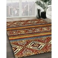 thumbnail image 3 of Ahgly Company Machine Washable Indoor Rectangle Abstract Saffron Red Area Rugs, 5' x 8', 3 of 7