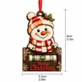 thumbnail image 2 of Christmas Snowman Cash Gift Holder Wooden Ornament with Money Slot, Merry Christmas Tree Decor, Holiday Cash Gift Holder for Family, 2 of 4