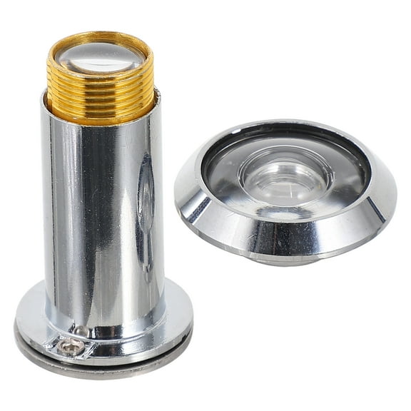 Security Peephole for Door Garage Lock Stoppers Wall Silver