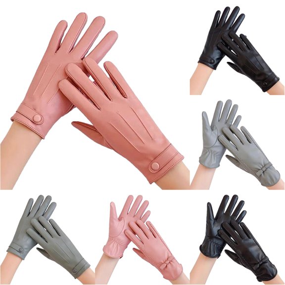 QTSHPN Womens Riding Gloves Fashion Lace Embroidery Lined Driving Gloves Elegant Chic Handwear Womens Glove PK2 One Size