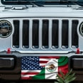thumbnail image 5 of License Plate, USA Mexico Flags Decorative Front,Personalized Stainless Steel License Plate Cover For Men Women,12.2" X 6.2", 5 of 6