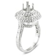 thumbnail image 4 of Dazzlingrock Collection 3.60 Carat (Ctw) 14k Round Diamond Semi Mount Round Diamond for Center Engagement Bridal Ring (No Center Stone), White Gold, Size 7, 4 of 4