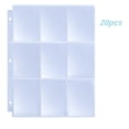 thumbnail image 1 of LSLJS Transparent Jiugongge 3 Hole Positive and Negative Card Sleeve Loose Leaf, Home Accessories, 1 of 2