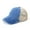 Blue, variant on New Fashionable Wash Cotton Visor Hat Light Plate Horse Tail Baseball Cap Broken Net Cap