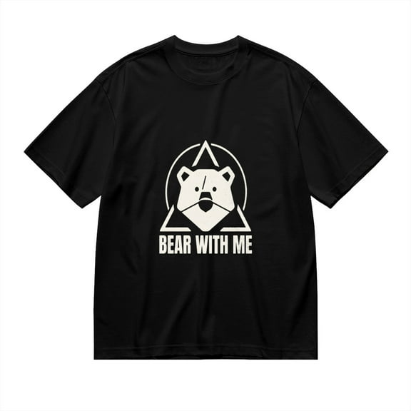 Bear With Me, Bear Print, T Shirt for Men, Vintage Graphic Tees Men, 23806950,S