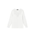 thumbnail image 6 of Fantaslook Blouses for Women Lace V Neck Long Sleeve Blouse Pleated Chiffon Pom Pom Shirt Dressy Casual Fall Tops, 6 of 10