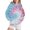 Blue, variant on Bovemsi Sweatshirt for Women Tie Dye Printed Autumn And Winter Warm Hooded Sportswear Comfort Hoodie