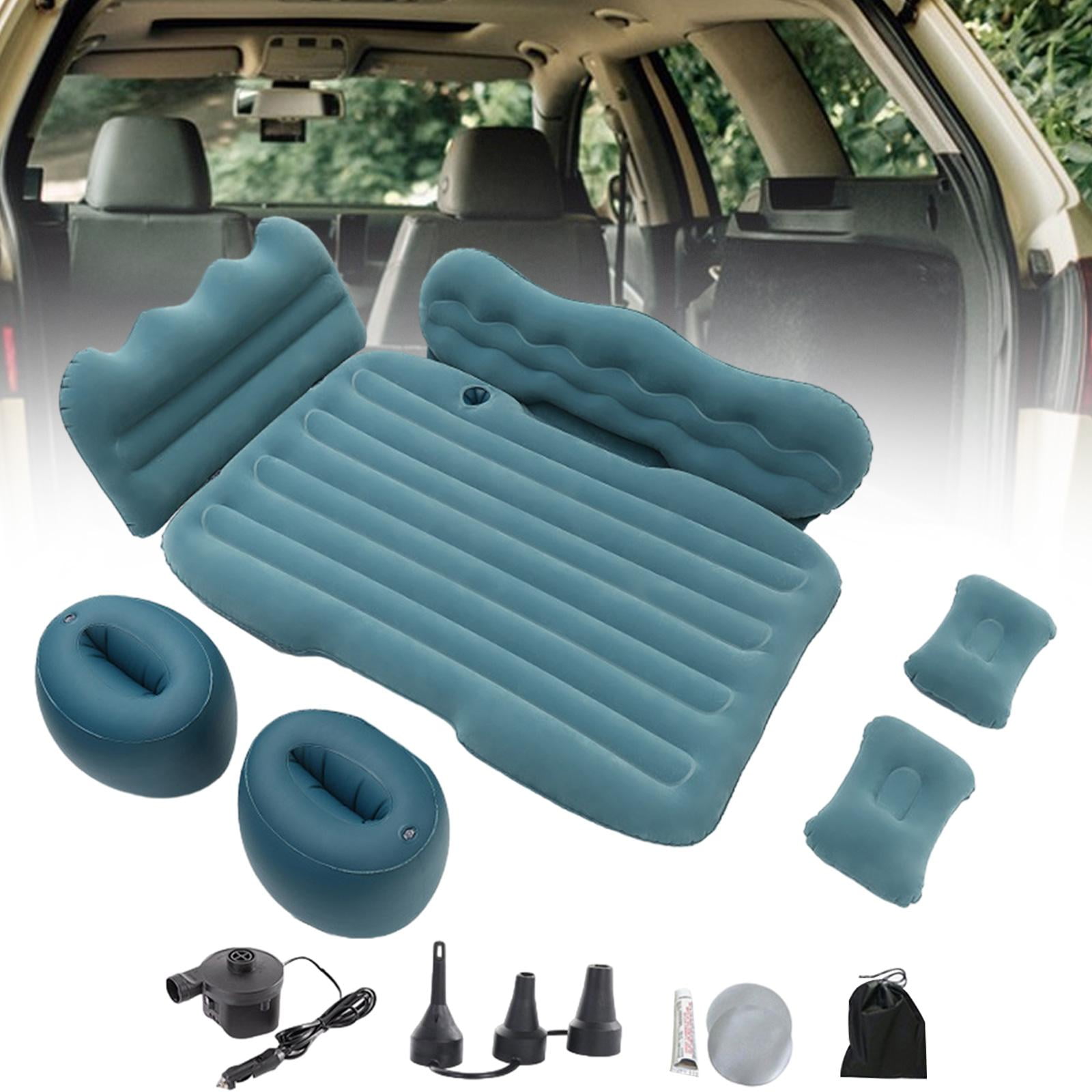 SunniMix Inflatable Car Air Mattress Camping Air Mattress Bed for MPV Automotive Green