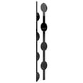thumbnail image 4 of Ekena Millwork 47"H x 1/8"T Pomeroy Adjustable Acrylic Decorative Slat Wall Panel Kit, Black (contains 12 Slats), 4 of 11