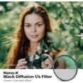 thumbnail image 2 of 58mm Black Diffusion 1/4 Filter Mist Soft Glow Diffuser Lens Filters(Nano-K Series), 2 of 5