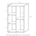 Furinno 5 Cube Reversible Open Shelf Small Wood Storage Shelves