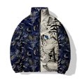 thumbnail image 2 of Ropa de algodón de invierno para hombre, ropa de algodón con estampado de tigre blanco y pantera negra y ojos azules, chaqueta informal para hombre, chaquetas, abrigo para hombre, 2 of 4