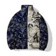 thumbnail image 2 of Ropa de algodón de invierno para hombre, ropa de algodón con estampado de tigre blanco y pantera negra y ojos azules, chaqueta informal para hombre, chaquetas, abrigo para hombre, 2 of 5