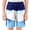 Blue, variant on Boy Swim Trunks Summer Athletic Quick Dry Pull On Board Shorts Drawstring Elastic Waist Bathing Suit Breathable Swimwear Purple
