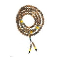 thumbnail image 1 of Mandala Crafts 108 Mala Prayer Beads Necklace, Bracelet from Natural Wood for Buddhists, Meditation, Yoga (Verawood), 1 of 6