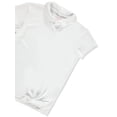 thumbnail image 2 of Nautica Girls' Performance Mesh Twist Polo Color: white Size: 8 - 10, 2 of 3