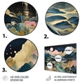 thumbnail image 3 of Designart "Stream Through The Mountains Flowing Beauty" Abstract Landscape Metal Art Print, 3 of 5