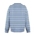 thumbnail image 5 of Sexlip V-Neck Long Sleeve Casual Sweatshirt Fleece Relaxed Fit Soft Comfortable Top for Winter Daily Wear Women's Clothing Fashionable Lifestyle Essential Blue XXL, 5 of 6
