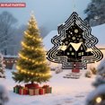 thumbnail image 3 of Stylish Metal Hanging Christmas Tree Wind Spinner - Festive Layered Design with Snowflakes & Stars for Garden Decor, 3 of 7